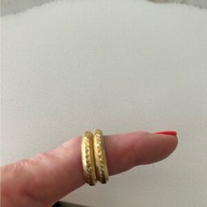 14K Yellow Gold Hoop Earrings